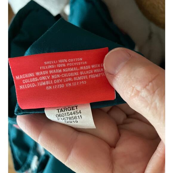 Target Opalhouse Pillow Standard Shams Set 2 Pillowcases Quilted Paisley Teal - Picture 5 of 5